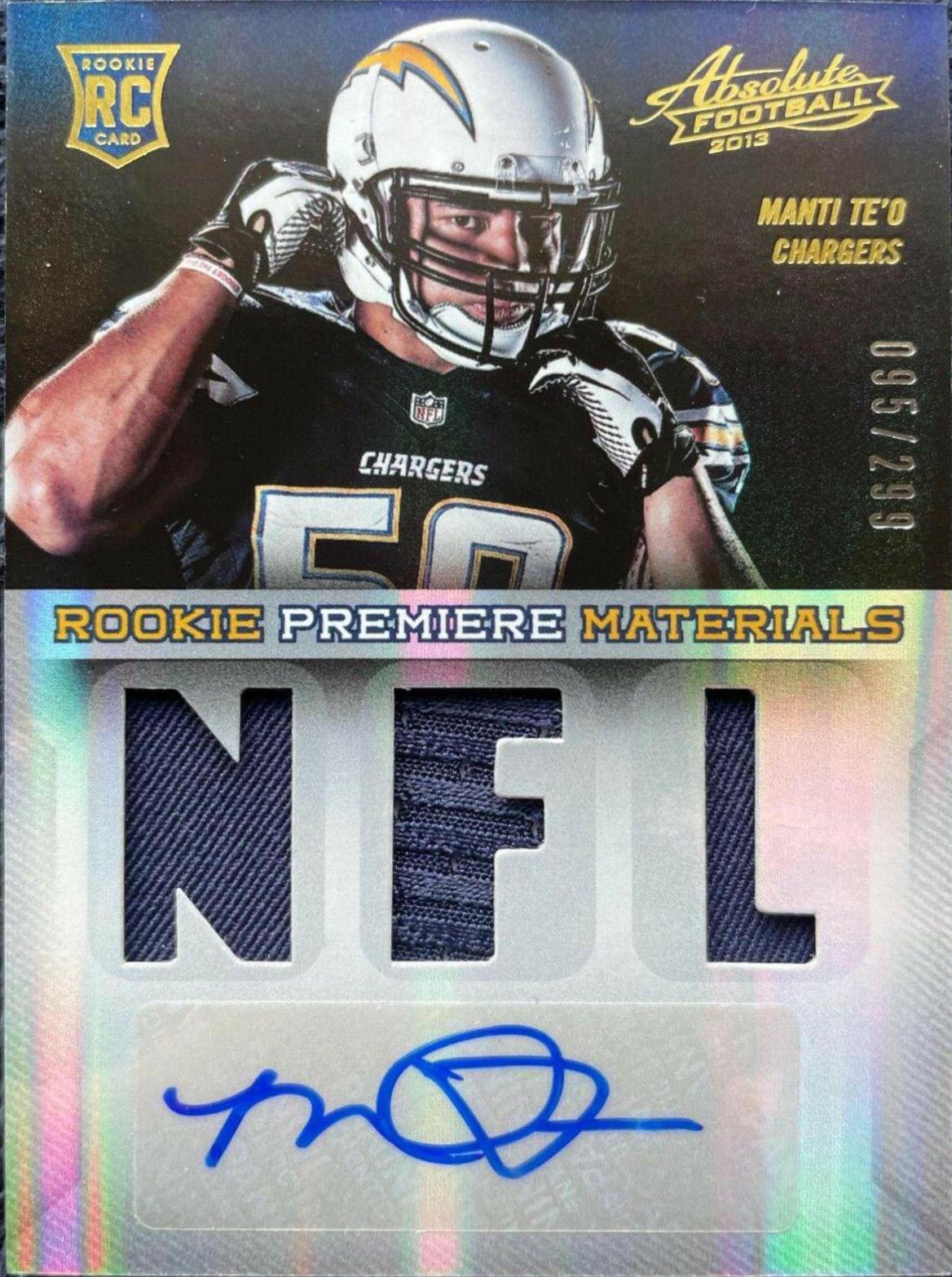 Manti Te'o [Rookie Premiere Materials Signature] #222
