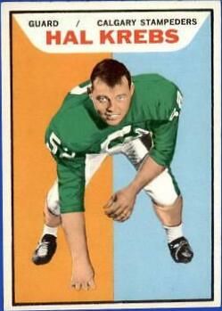 Hal Krebs #24 Football Cards 1965 Topps CFL