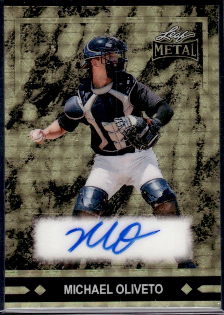 Michael Oliveto #91A-MO1 2026 Leaf Metal 1991 Gold Leaf Prospects Autograph Baseball