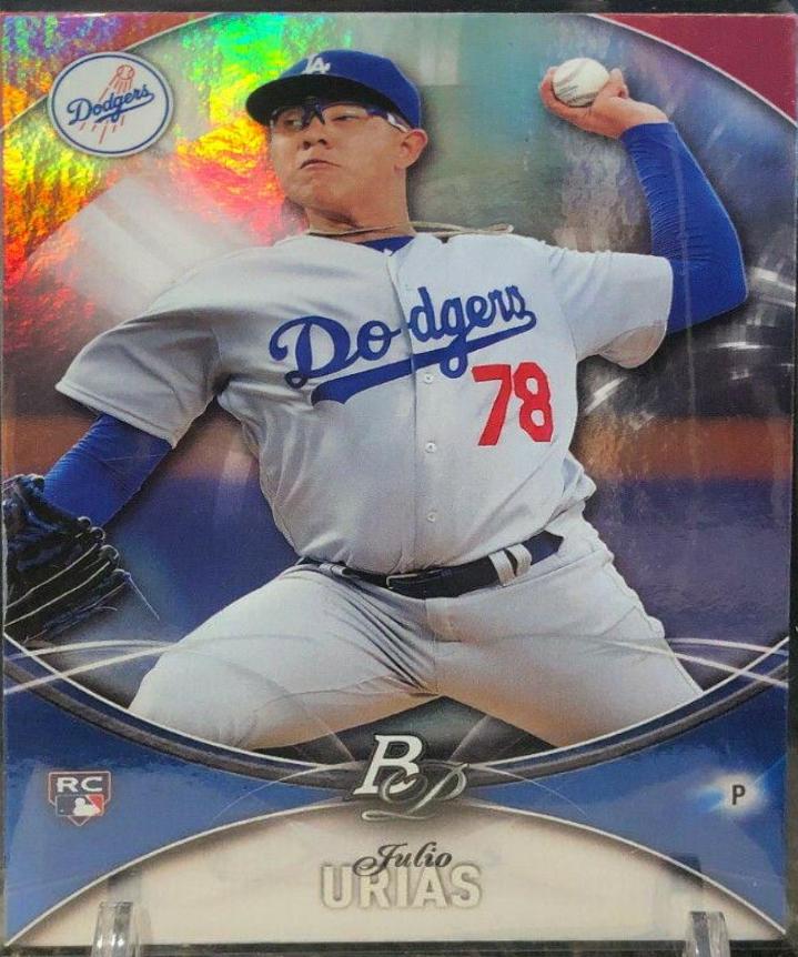 Julio Urias #26 Baseball Cards 2016 Bowman Platinum