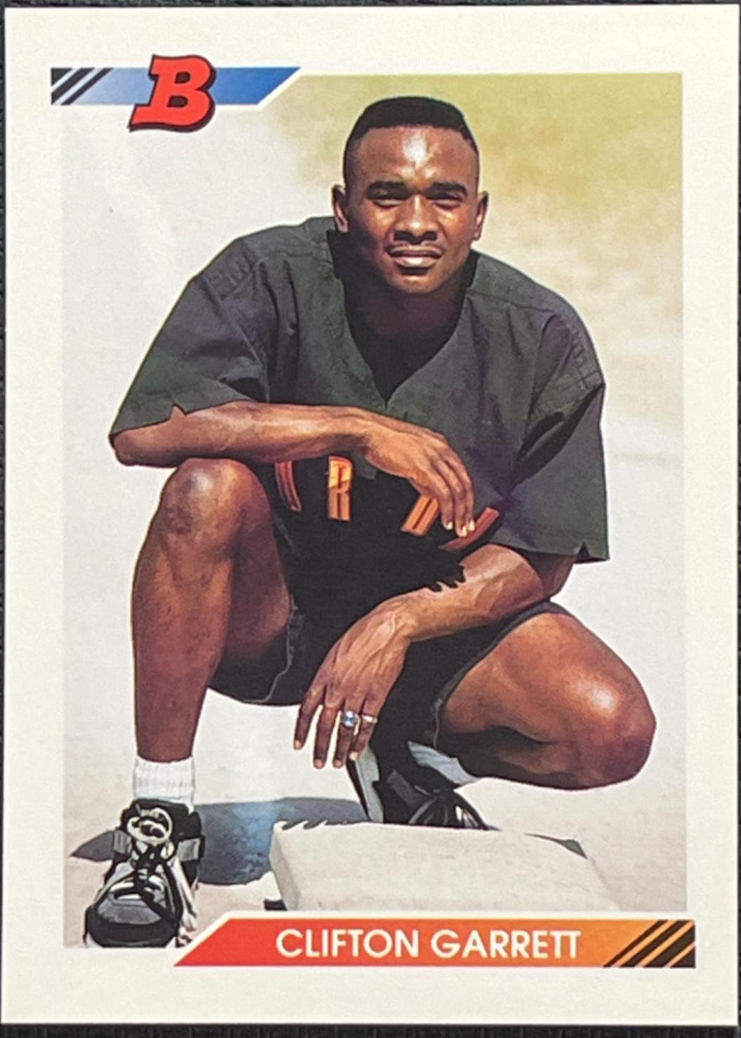 Clifton Garrett #51 Baseball Cards 1992 Bowman