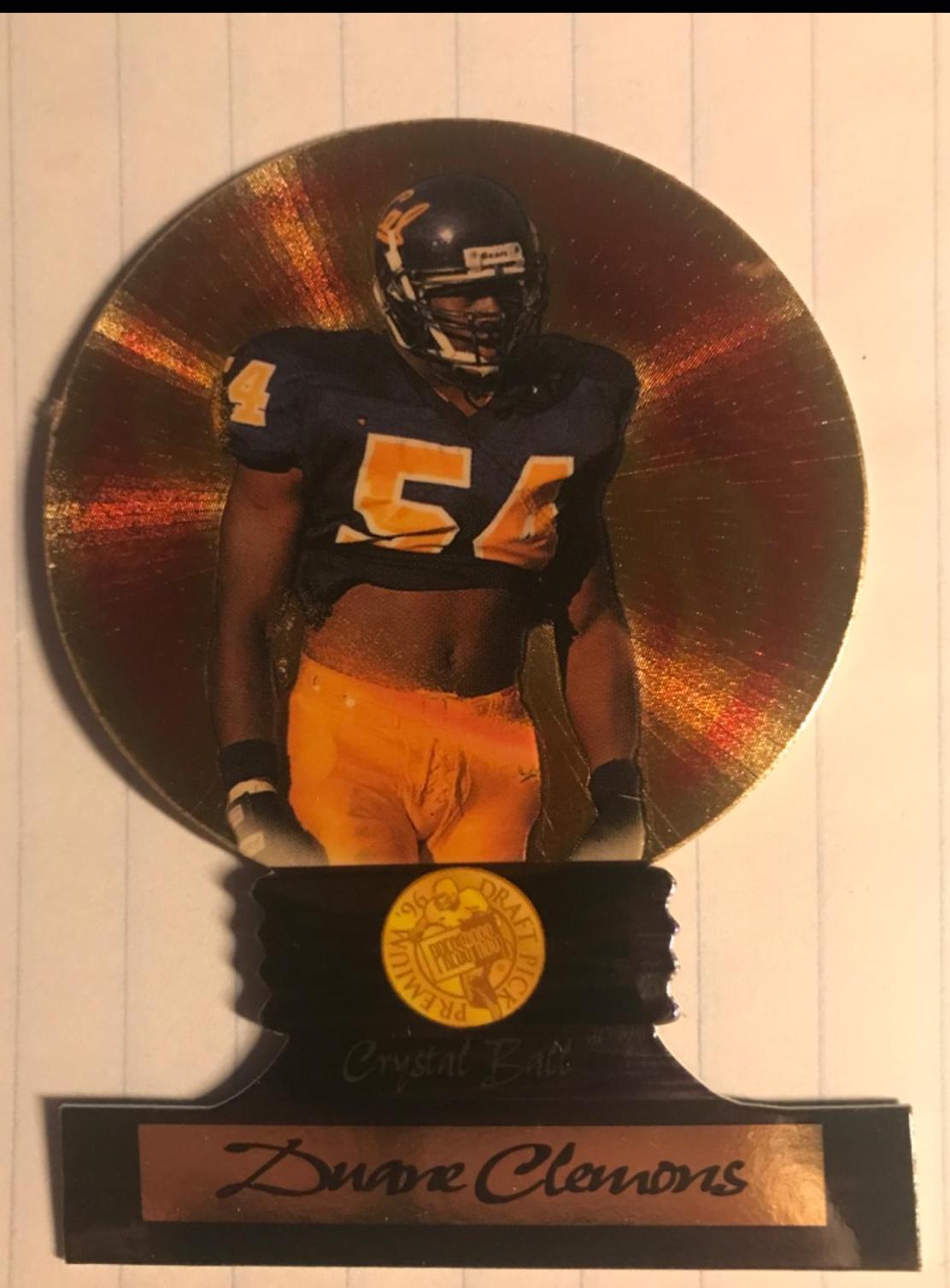 Duane Clemons #CB3 Football Cards 1996 Press Pass Crystal Ball