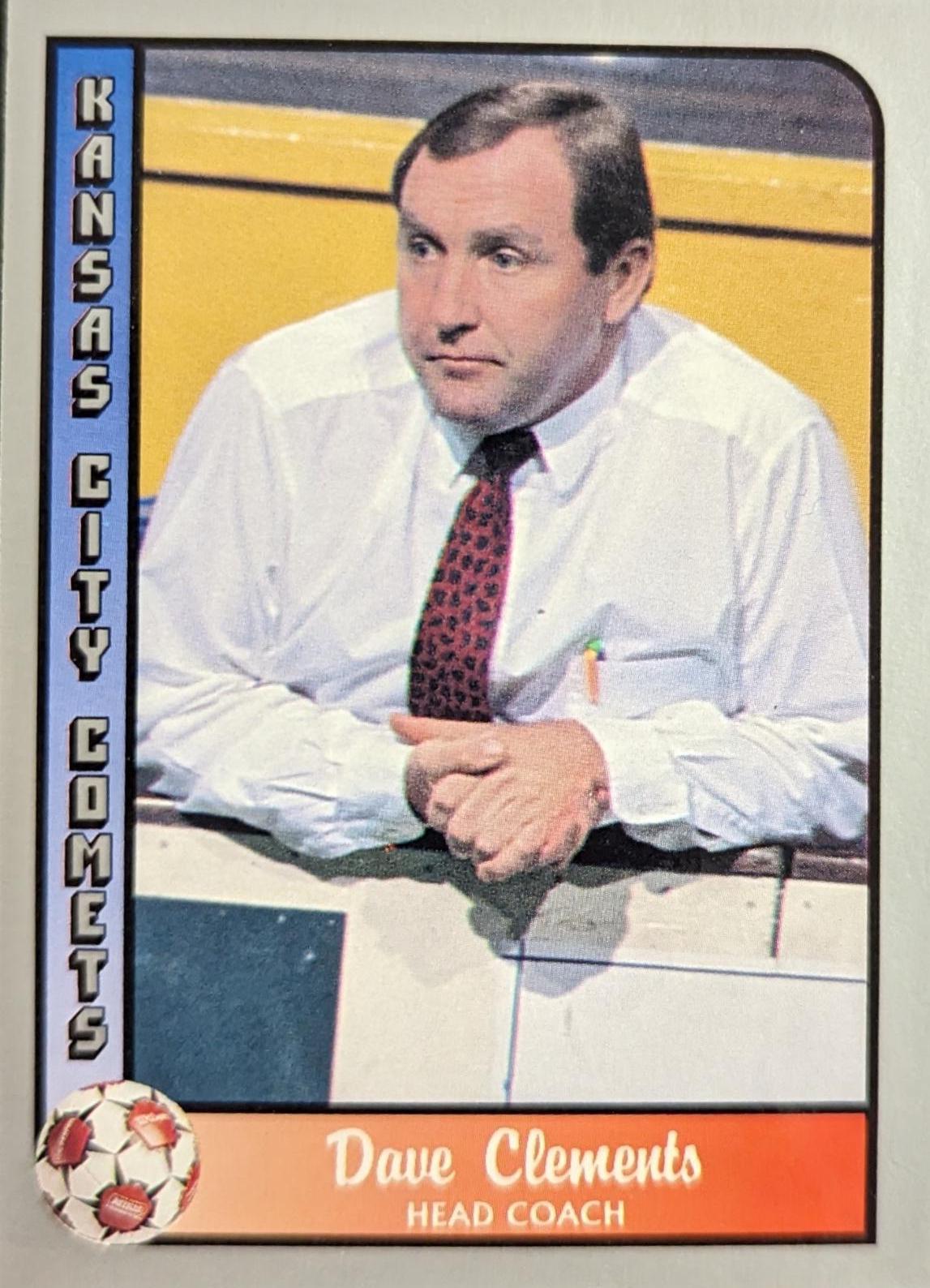 Dave Clements #152 Soccer Cards 1990 Pacific MSL