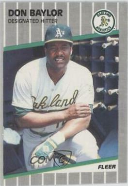 Don Baylor #1 Baseball Cards 1989 Fleer
