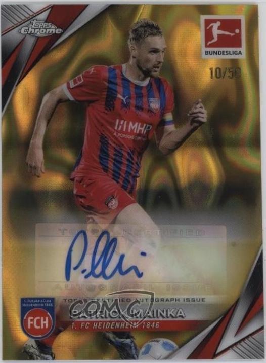 Patrick Mainka #BA-PM 2024 Topps Chrome Bundesliga Autograph Soccer