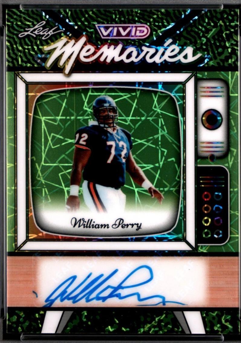 William Perry #VA-WP1 2025 Leaf Vivid Football Vivid Memories Autographs