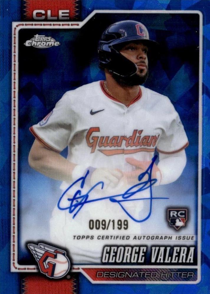 George Valera #RA-GV 2026 Topps Chrome Sapphire Autograph Baseball