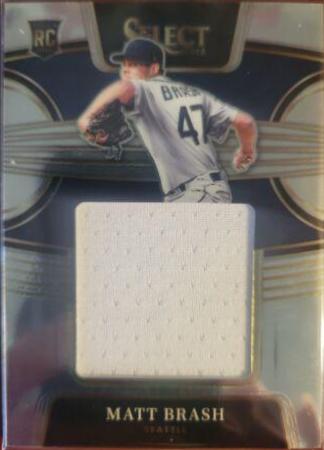 Matt Brash #RJS-MB Baseball Cards 2022 Panini Select Rookie Jumbo Swatch