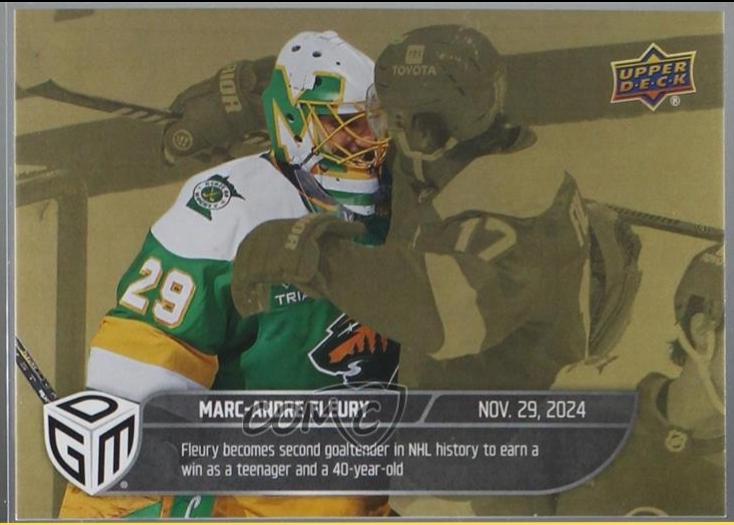 Marc-Andre Fleury #27 2024 Upper Deck Game Dated Moments Hockey