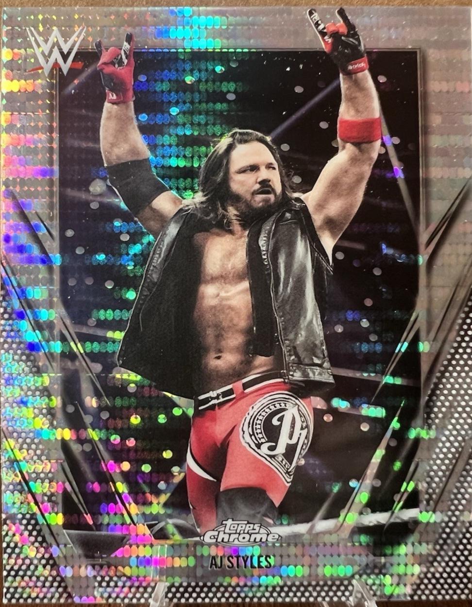 AJ Styles [Sonar Refractor] #47 Prices | 2026 Topps Chrome WWE