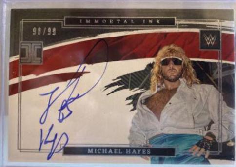 Michael Hayes #IM-MHY Wrestling Cards 2022 Panini Impeccable WWE Immortal Ink Autographs