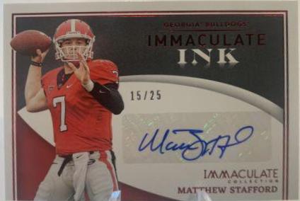 Matthew Stafford #IN-MST 2022 Panini Immaculate Collegiate Ink Autographs Football