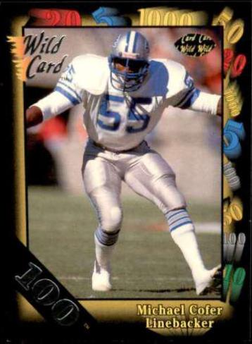 Michael Cofer [100 Stripe] #154 Prices | 1991 Wild Card | Football Cards