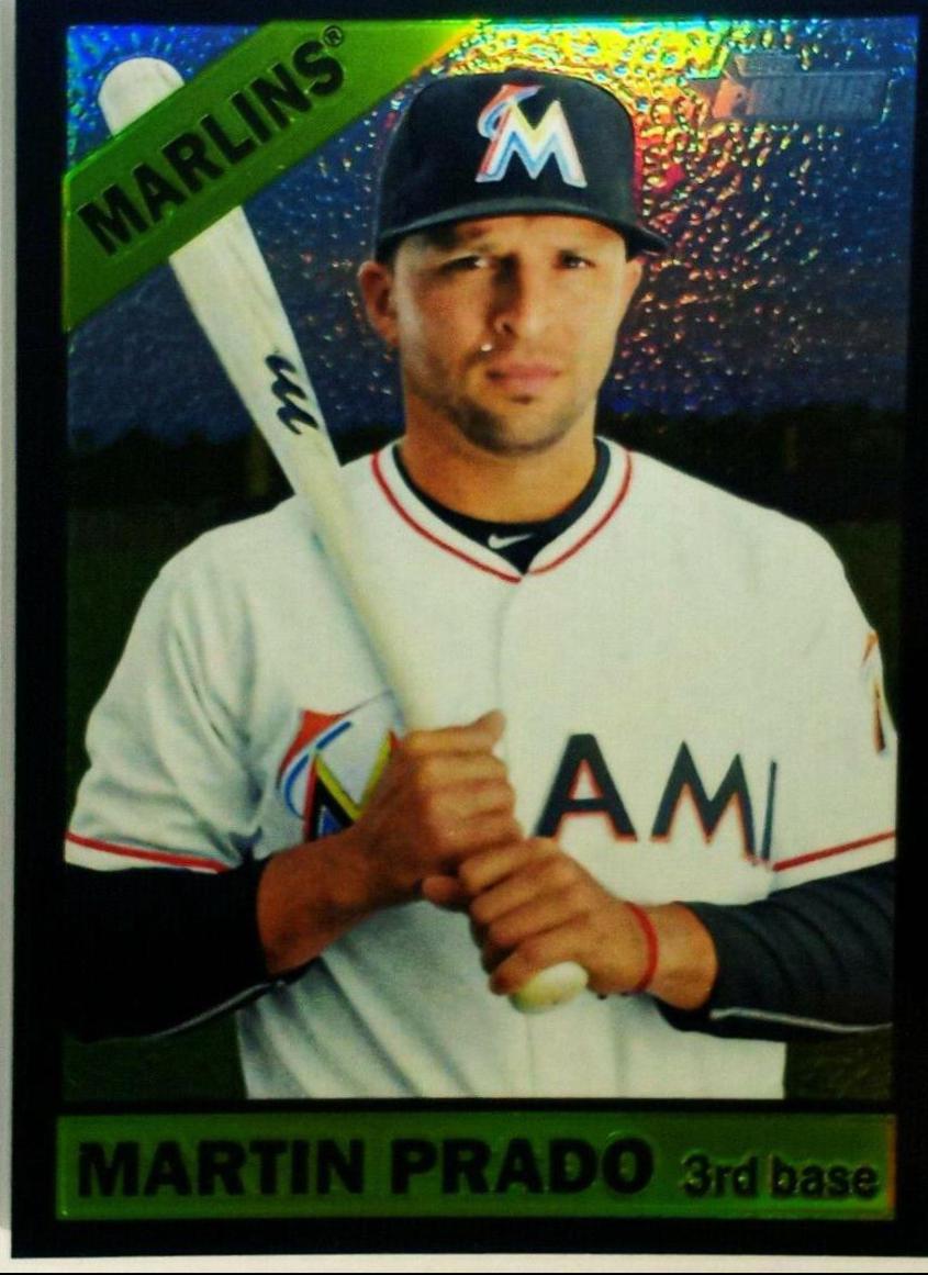 Martin Prado [Chrome Black Refractor] #603