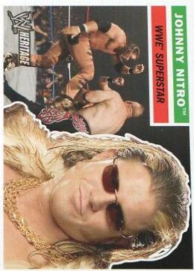 Johnny Nitro #6 Wrestling Cards 2005 Topps Heritage WWE