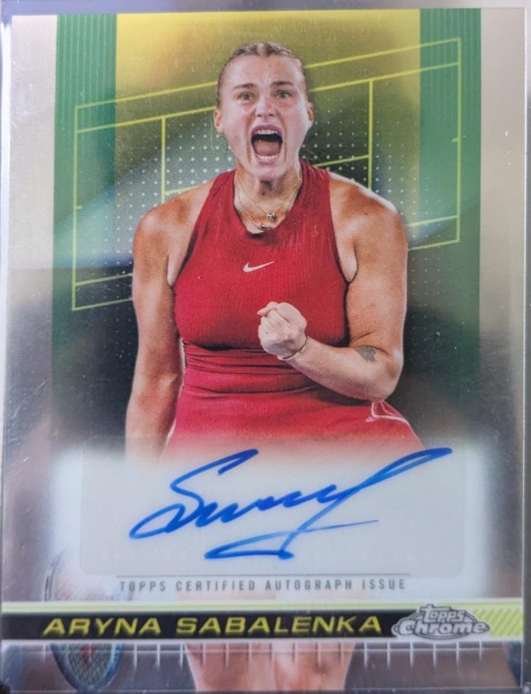Aryna Sabalenka #AIV-ASA Tennis Cards 2024 Topps Chrome Image Variation Autograph