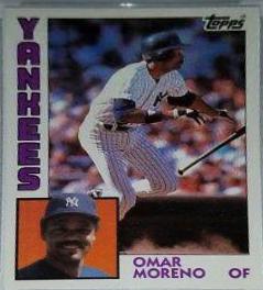 1984 Topps Omar Moreno #16 card