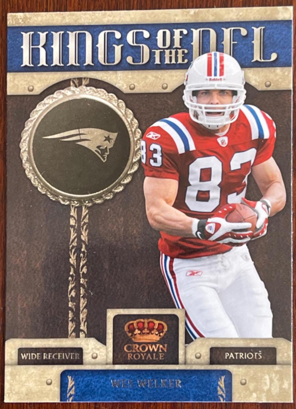 Wes Welker #3 Football Cards 2011 Panini Crown Royale Kings of the NFL