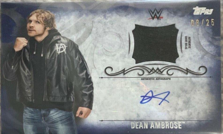 Dean Ambrose #UA-DA Wrestling Cards 2016 Topps WWE Undisputed Autographs