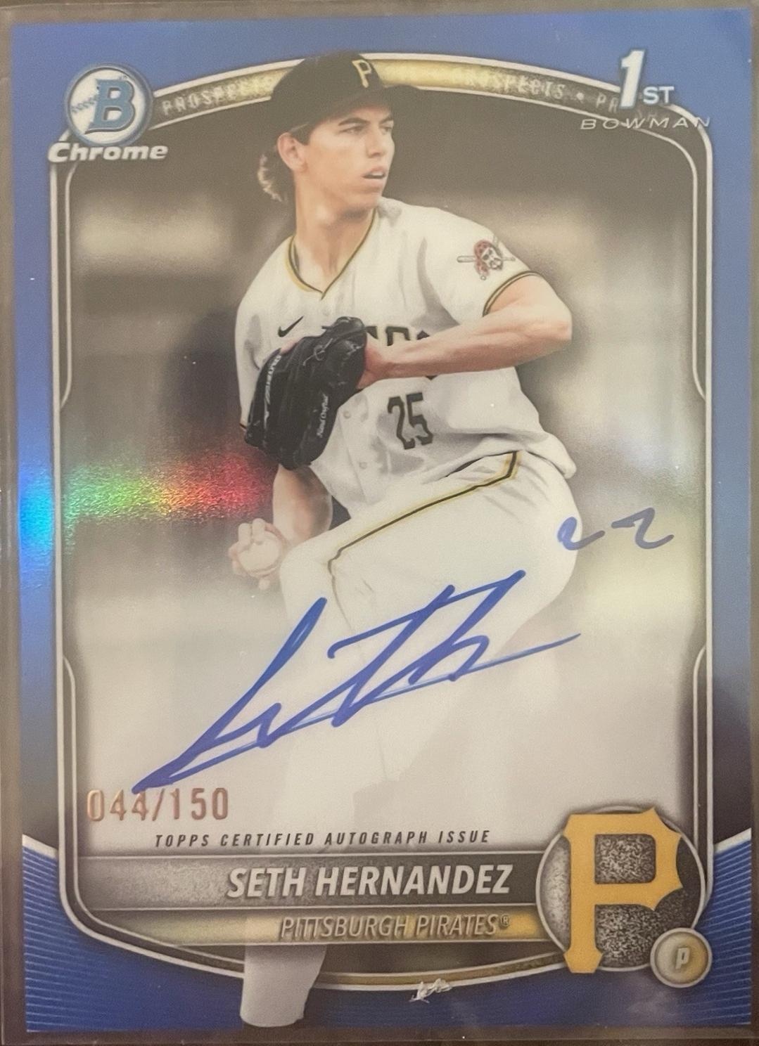 Seth Hernandez [Blue Refractor] #CPA-SH