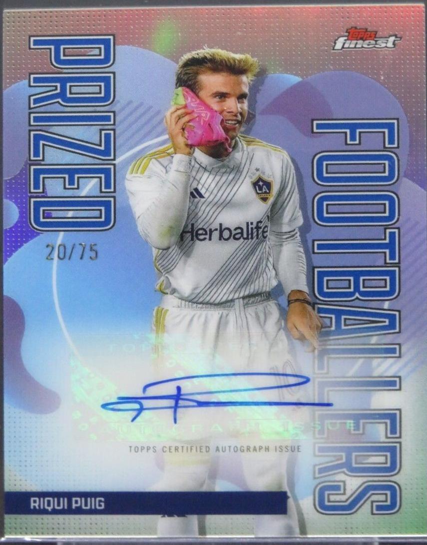 Riqui Puig #PFA-RP Soccer Cards 2024 Topps Finest MLS Prized Footballers Autograph
