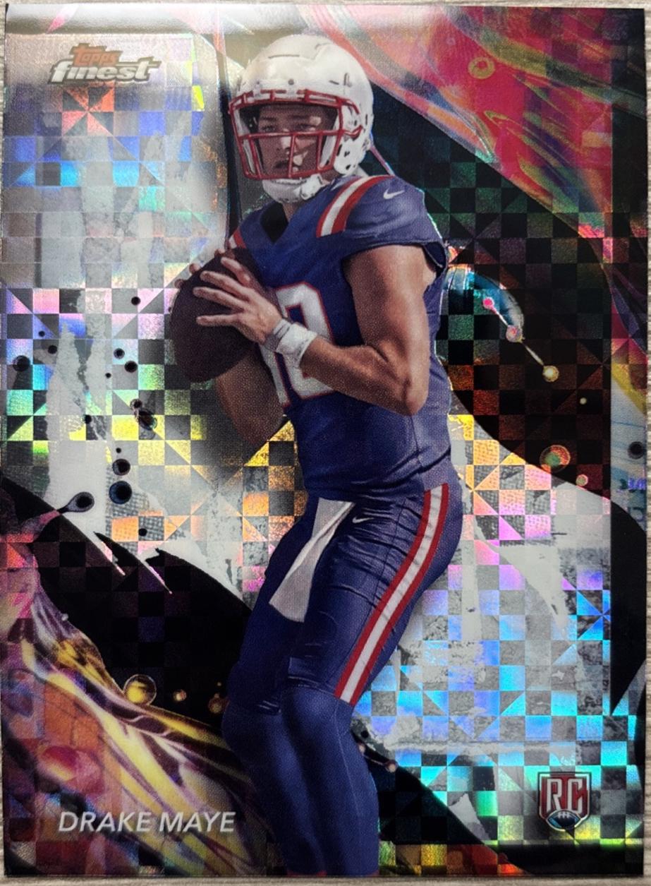 Drake Maye #162 Football Cards 2024 Topps Finest