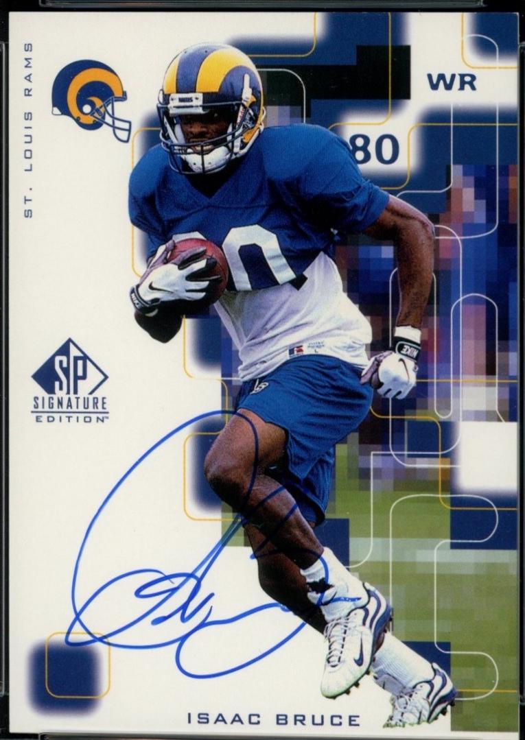 Isaac Bruce #IB 1999 Sp Signature Autograph Football