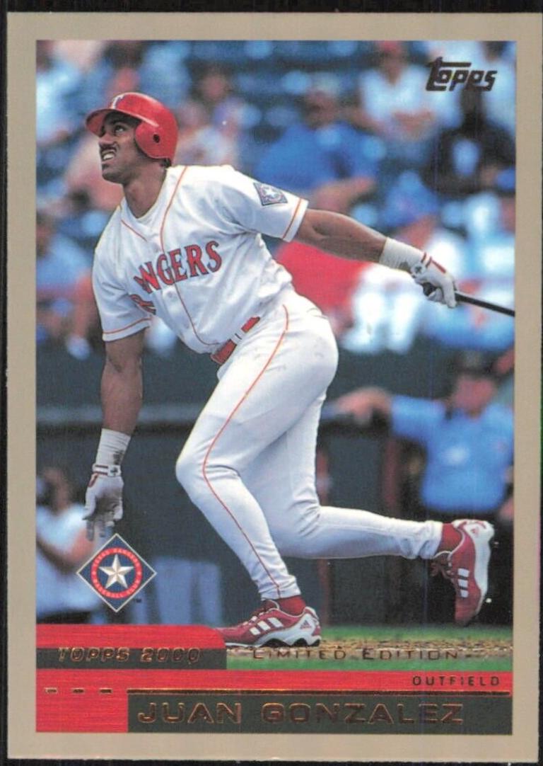 Juan Gonzalez #40 Baseball Cards 2000 Topps Limited Edition