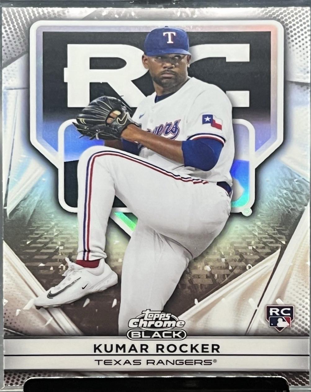 Kumar Rocker #30 2025 Topps Chrome Black Baseball Rookie Design Variations