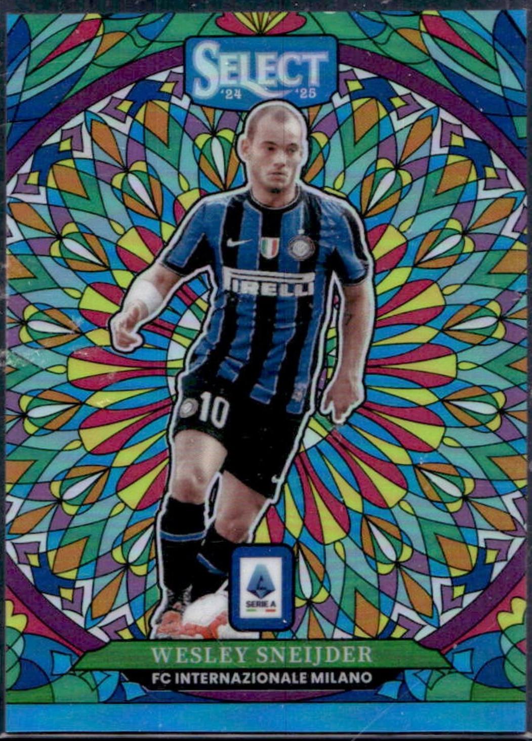 Wesley Sneijder #18 2024 Panini Select Serie A Stained Glass