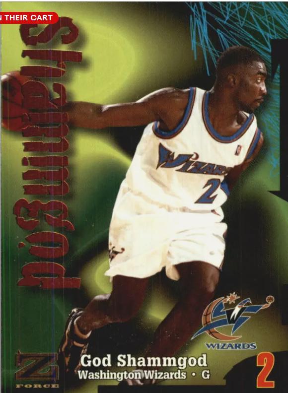 God Shammgod #122 Basketball Cards 1997 Skybox Z Force