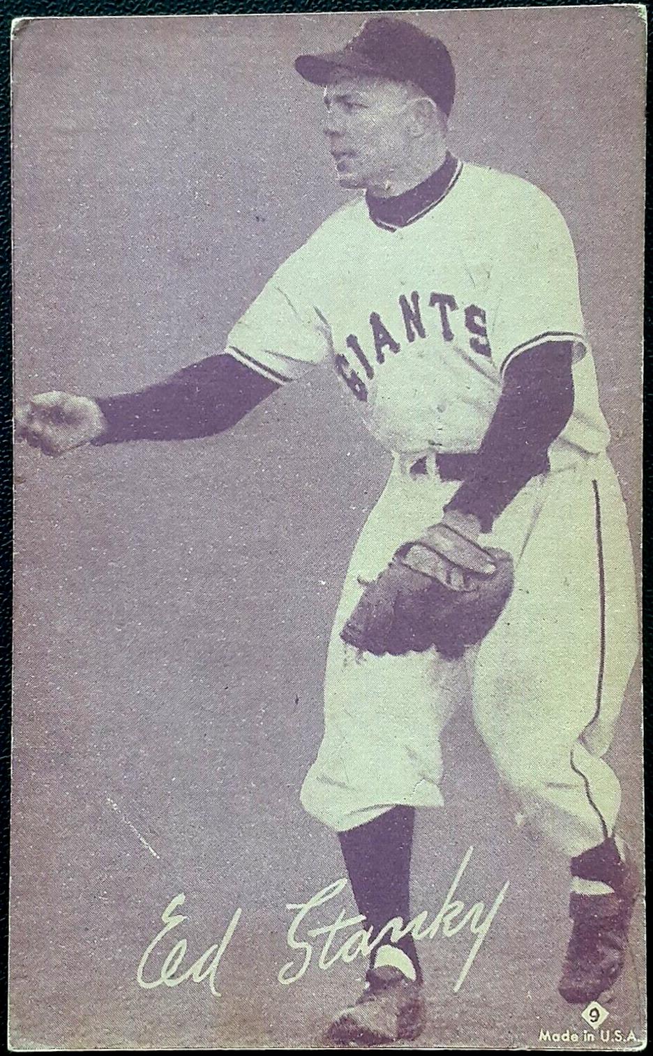 Ed Stanky #9 Baseball Cards 1953 Canadian Exhibits