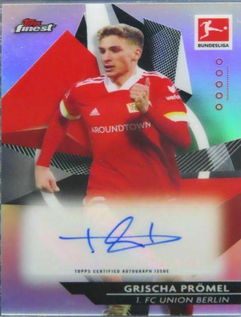 Grischa Promel #BCA-GP 2020 Topps Finest Bundesliga Autographs Soccer
