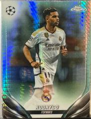 Rodrygo [Aqua Prism Refractor] #168 Soccer Cards 2023 Topps Chrome UEFA Club Prices