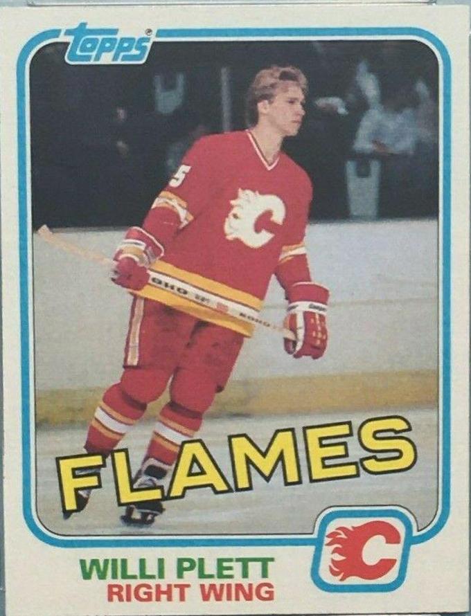 Willi Plett #26 Hockey Cards 1981 Topps