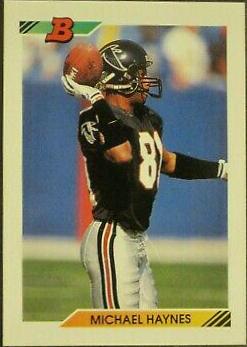 Michael Haynes #11 Football Cards 1992 Bowman