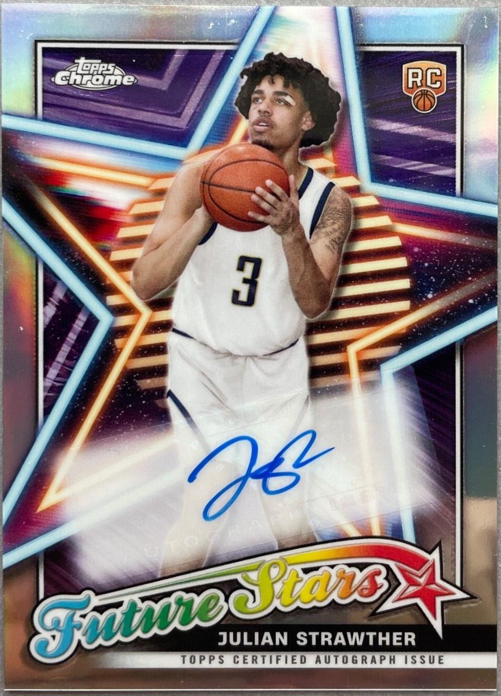 Julian Strawther [Orange Basketball Refractor] #FSA-JS