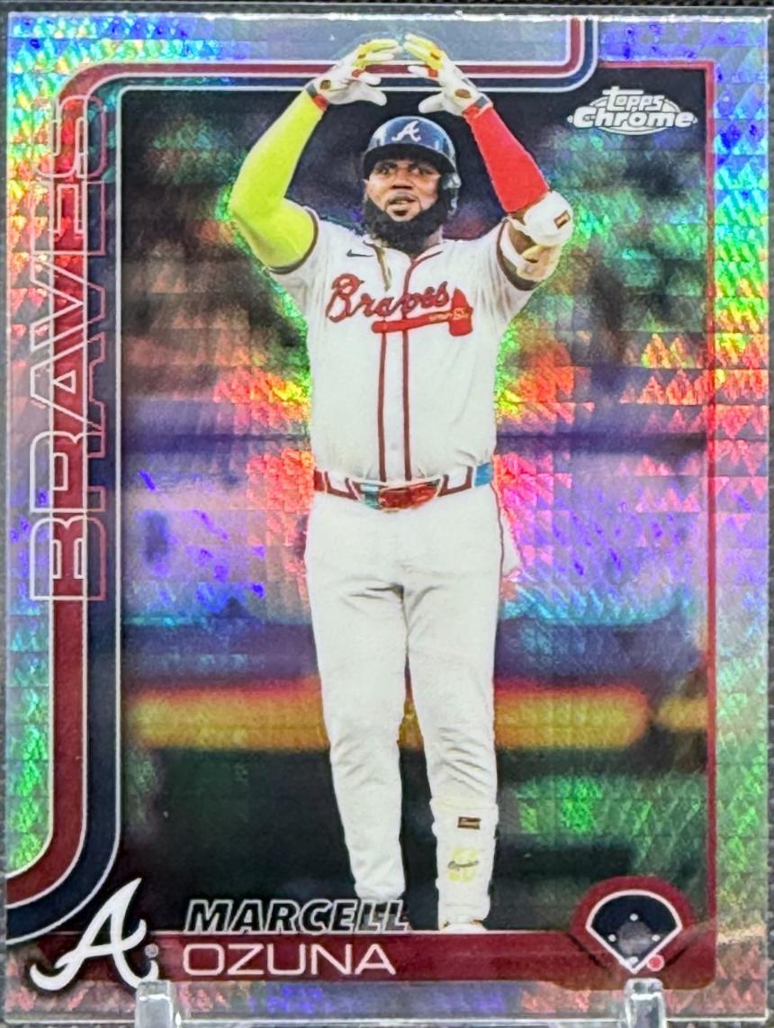 Marcell Ozuna #250 2025 Topps Chrome Baseball