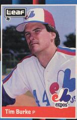 Tim Burke #84 Baseball Cards 1988 Leaf Prices