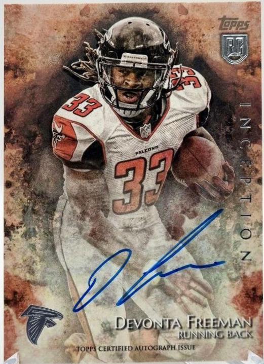 Devonta Freeman #52 Football Cards 2014 Topps Inception Rookie Autographs