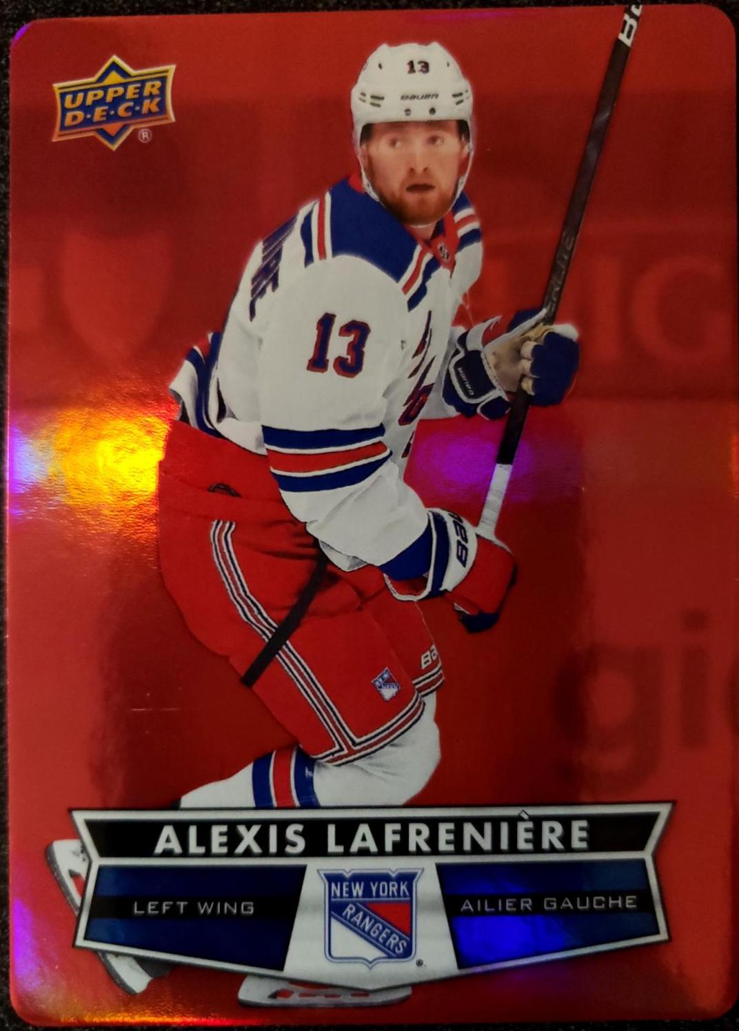 Alexis Lafreniere #DC-41 Hockey Cards 2021 Upper Deck Tim Hortons Die Cut
