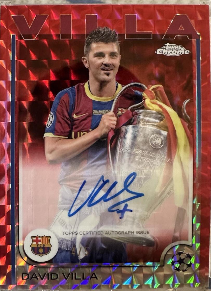 David Villa [Red Geometric Refractor] #CA-DV