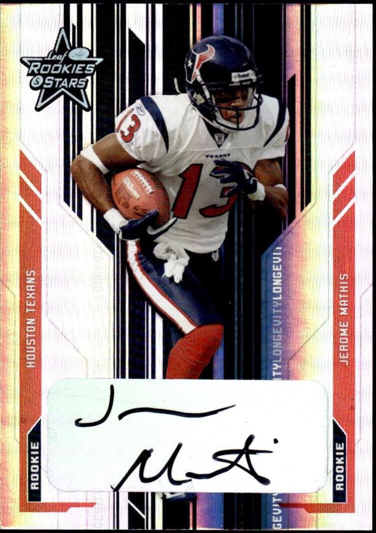 Jerome Mathis [Autograph Holofoil] #230 Prices | 2005 Leaf Rookies ...