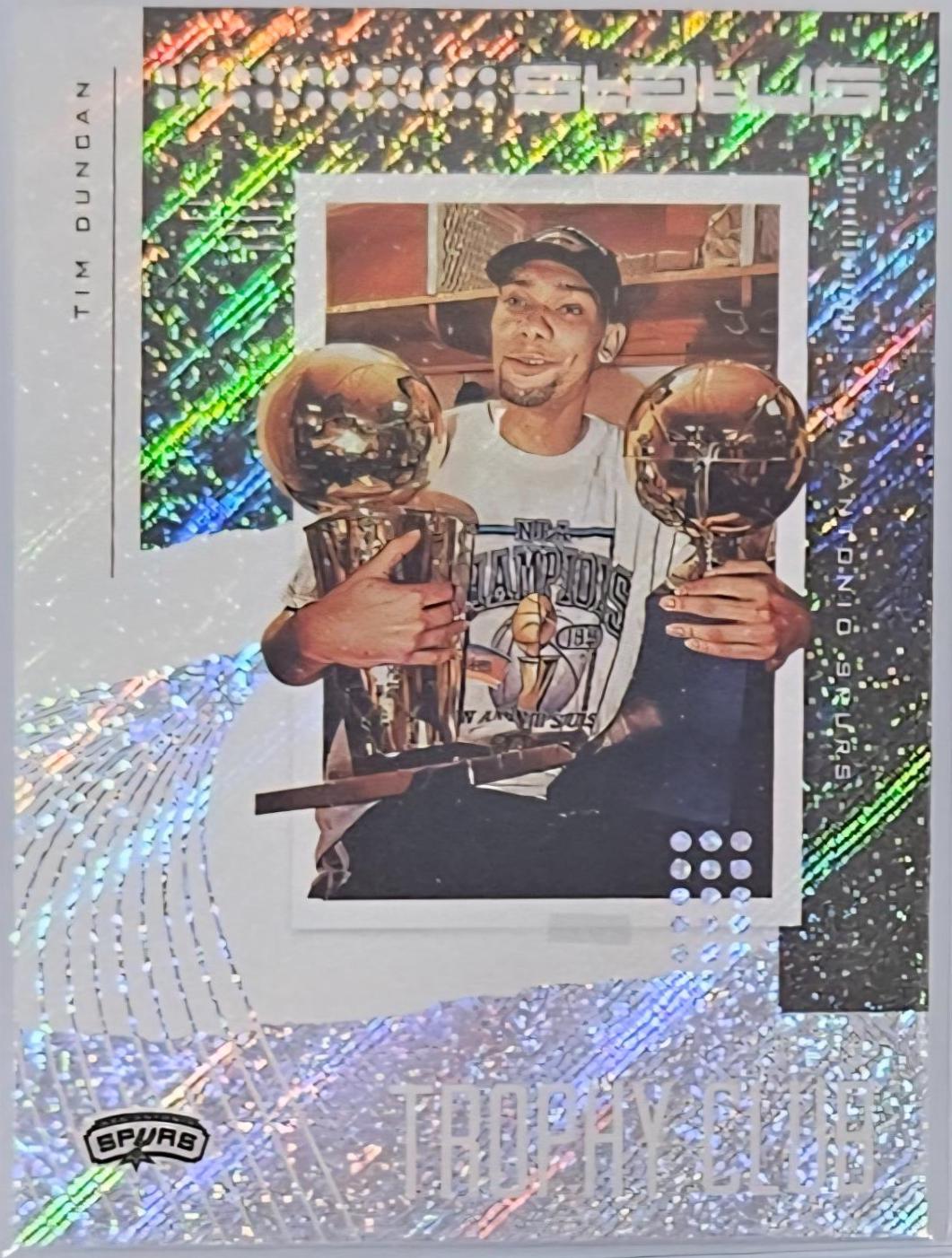 Tim Duncan #7 Basketball Cards 2019 Panini Status Trophy Club