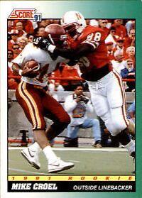 Mike Croel #315 Football Cards 1991 Score