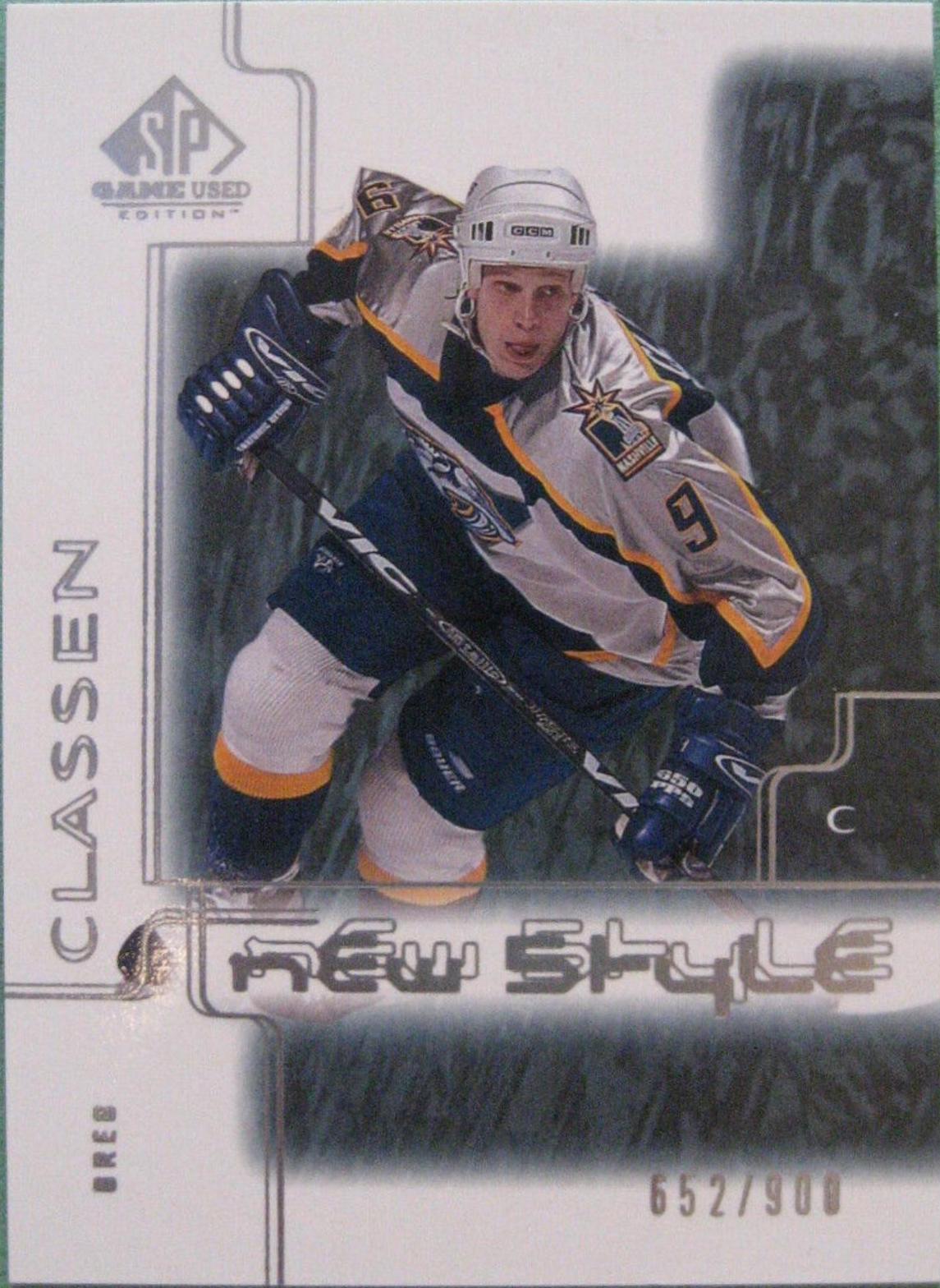 Greg Classen #72 Hockey Cards 2000 SP Game Used