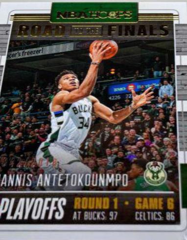 Giannis Antetokounmpo #40 Basketball Cards 2018 Panini Hoops Road to the Finals