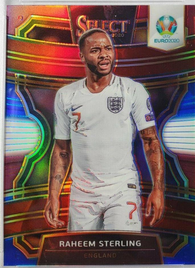Raheem Sterling #82 Soccer Cards 2020 Panini Select UEFA Euro