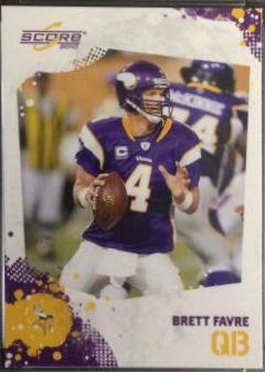 Brett Favre #161 Football Cards 2010 Panini Score