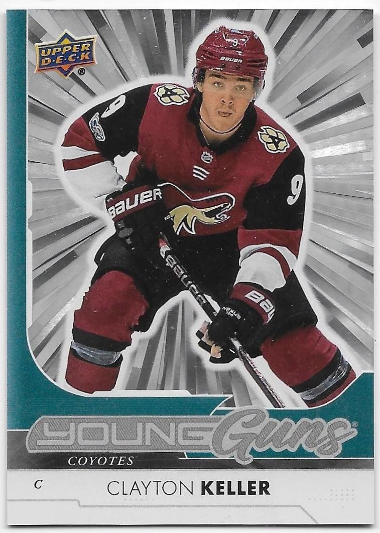 Clayton Keller #OR-33 2026 Upper Deck Outburst Retro Young Guns Hockey